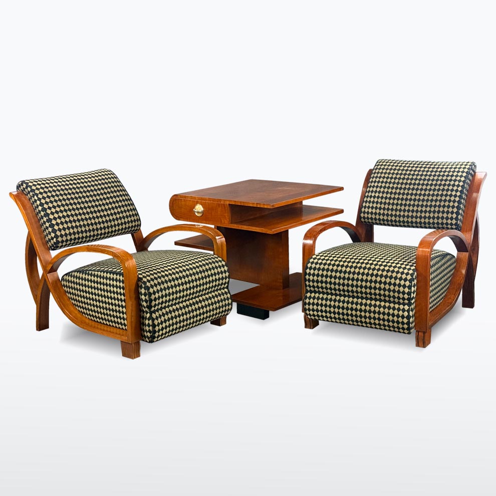 Párová křesla se stolkem