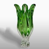 váza z hutní skla - zelená - Egermann