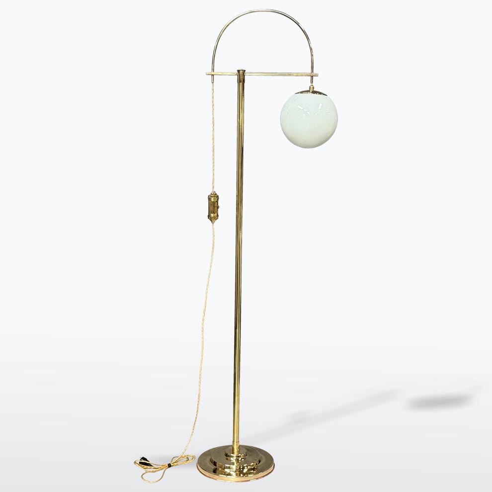 Mosazná stojací lampa