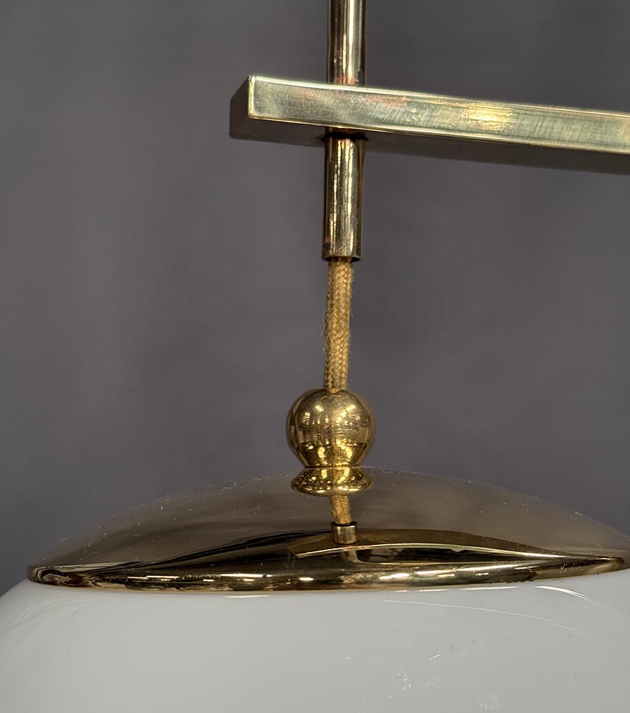 Mosazná stojací lampa-detail6