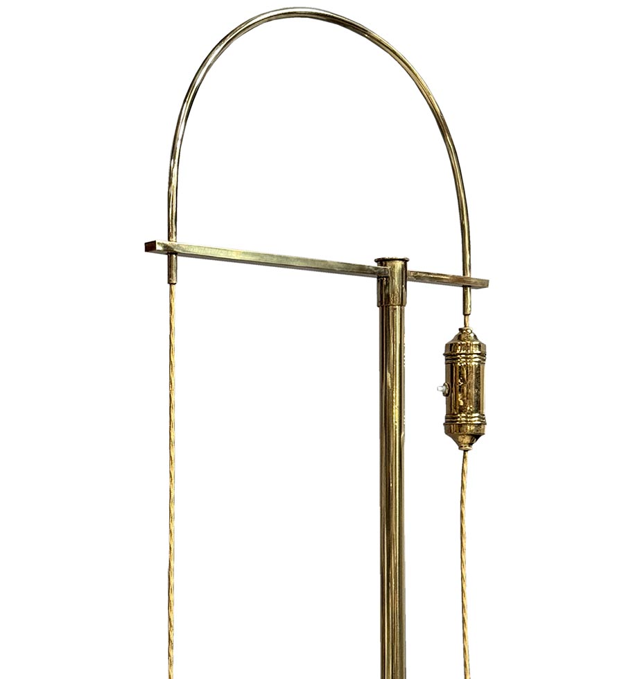 Mosazná stojací lampa-detail7