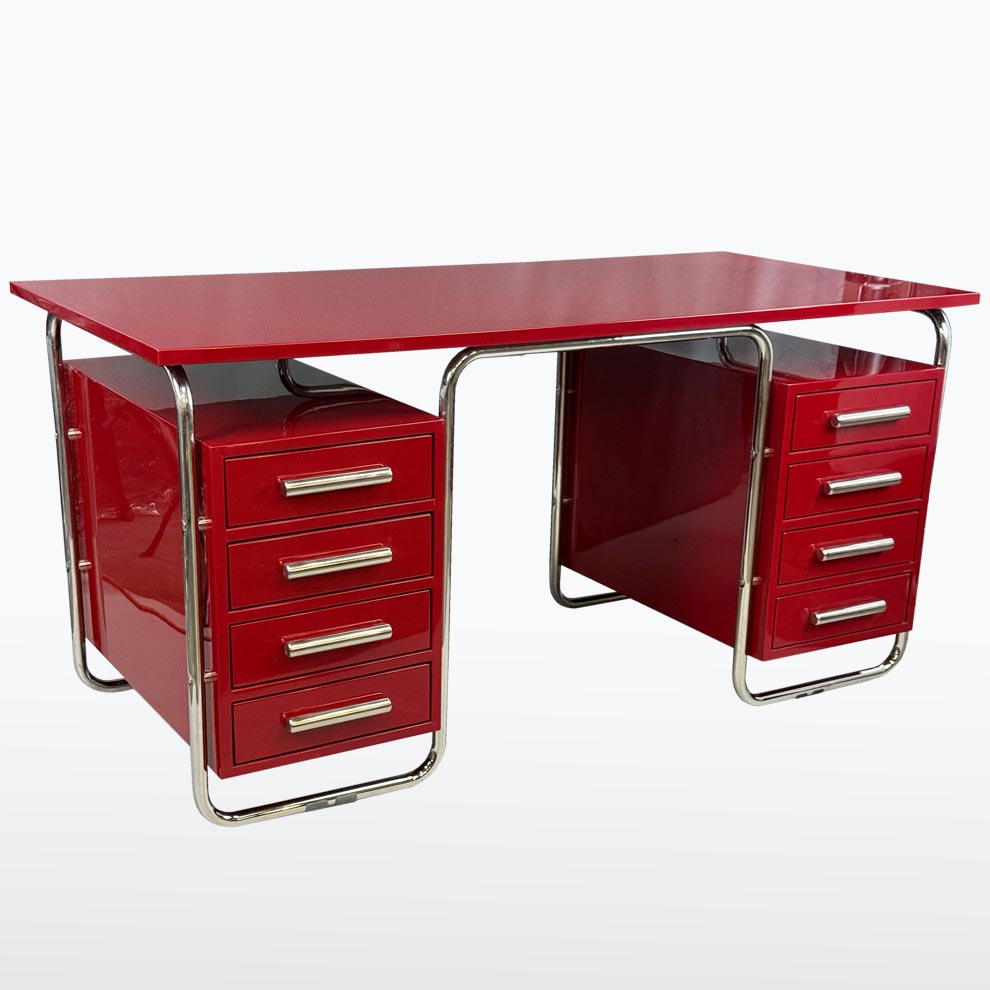 Chromovy psaci stul s kresilkem-detail2