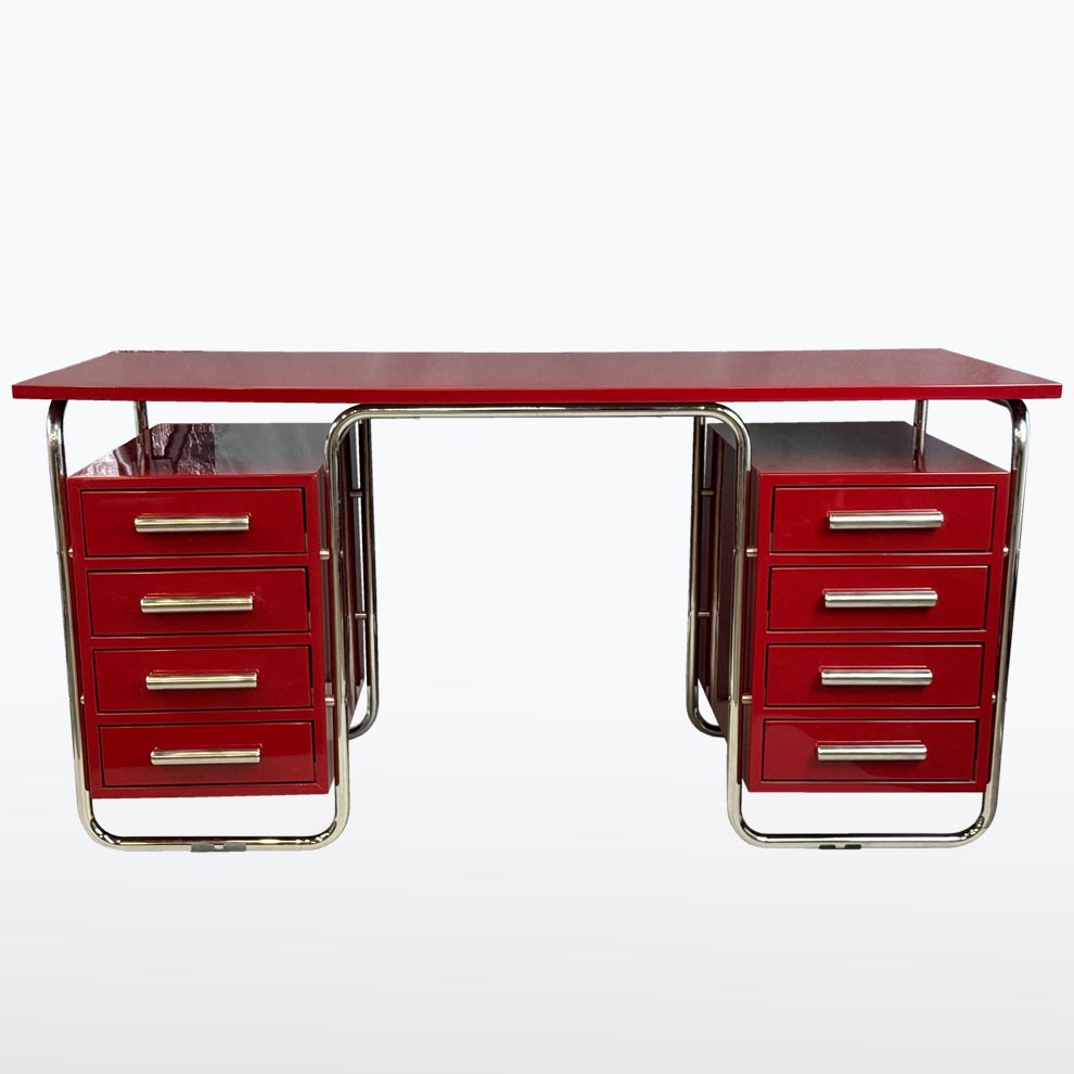 Chromovy psaci stul s kresilkem-detail3