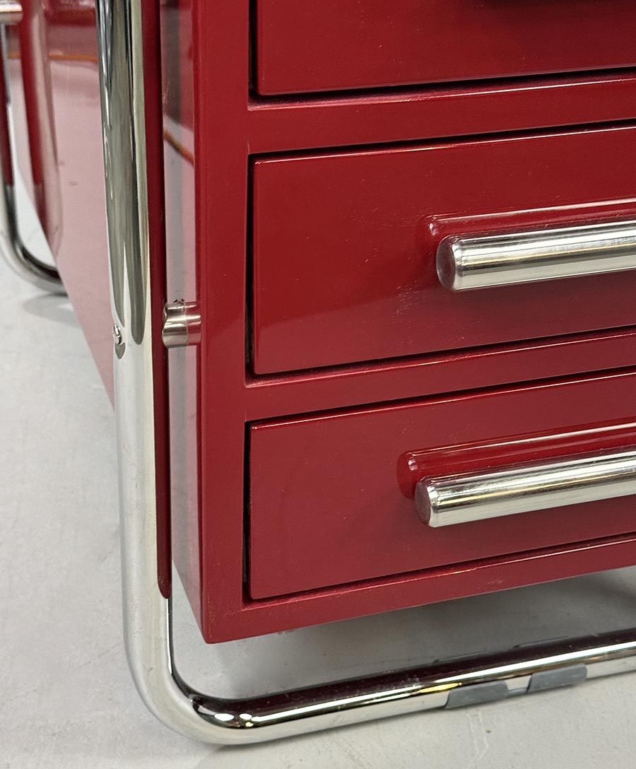 Chromovy psaci stul s kresilkem-detail6