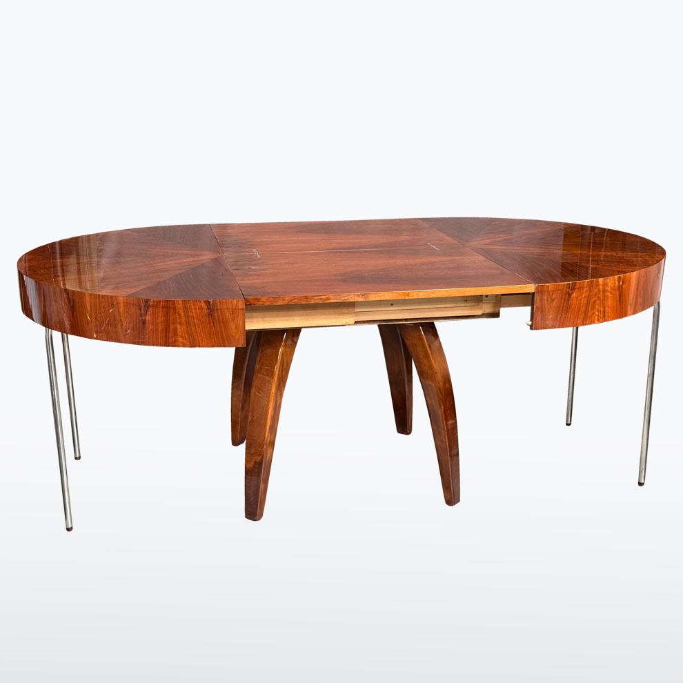 Jidelni kulaty stul J. Halabala-detail14