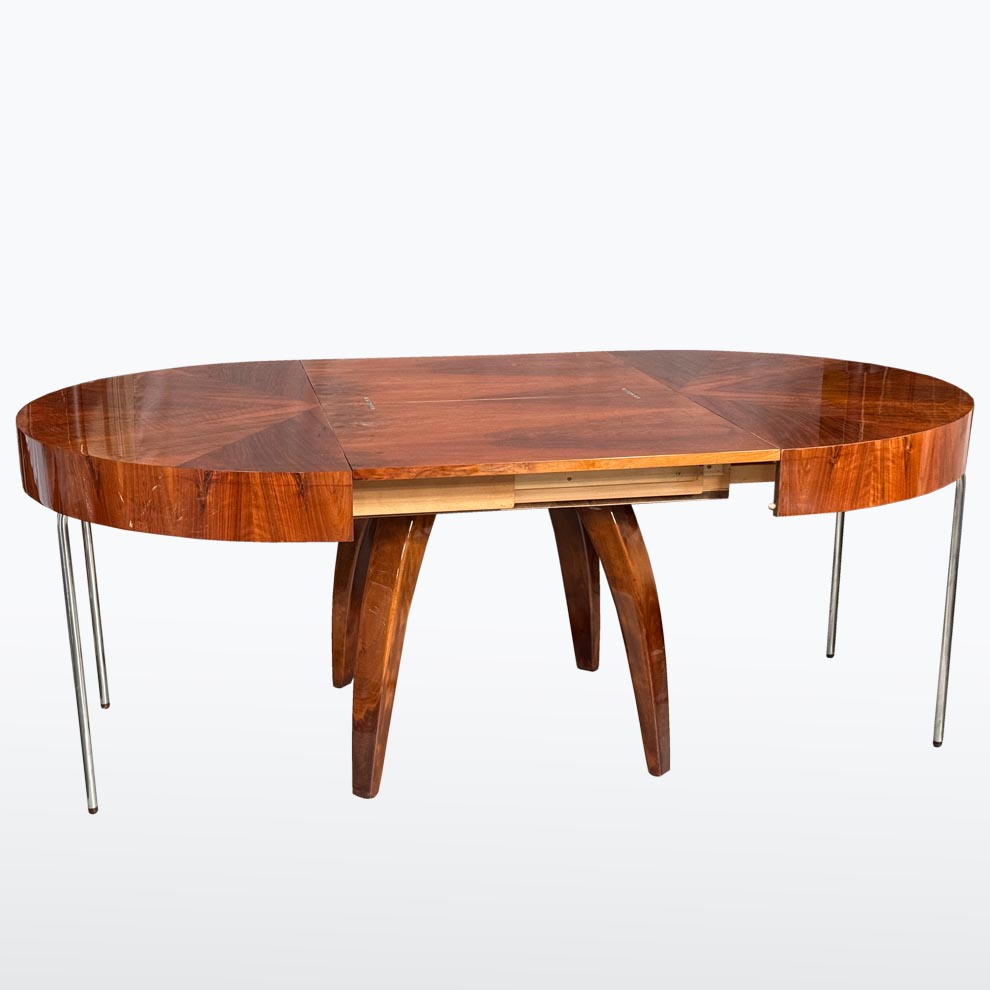 Jidelni kulaty stul J. Halabala-detail15