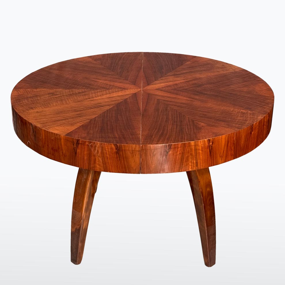 Jidelni kulaty stul J. Halabala-detail3