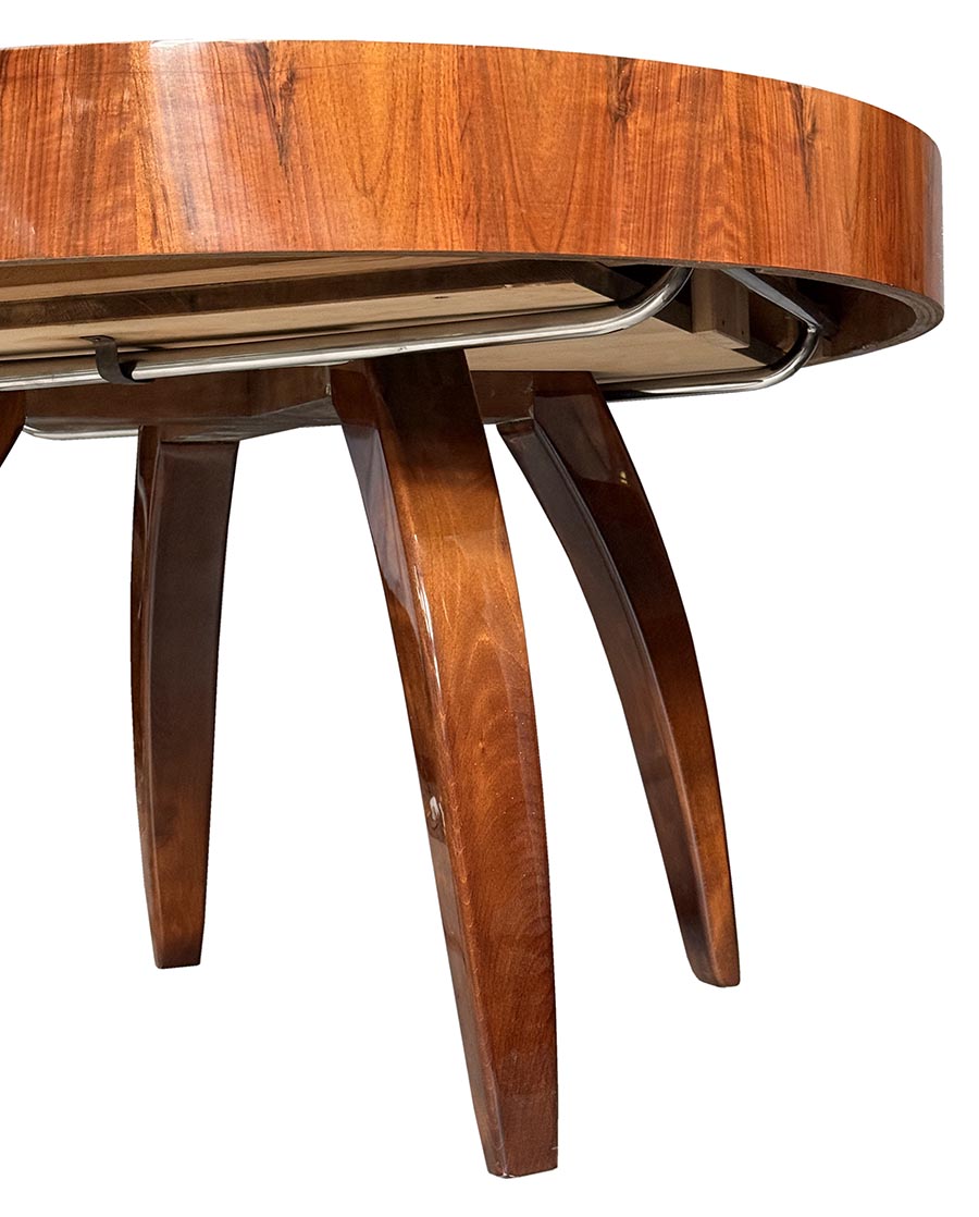 Jidelni kulaty stul J. Halabala-detail5