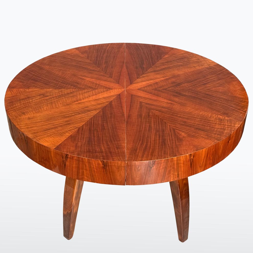 Jidelni kulaty stul J. Halabala-detail6