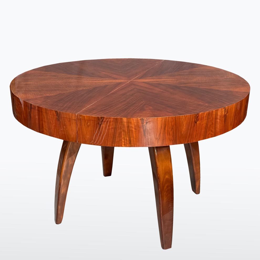 Jidelni kulaty stul J. Halabala-detail9