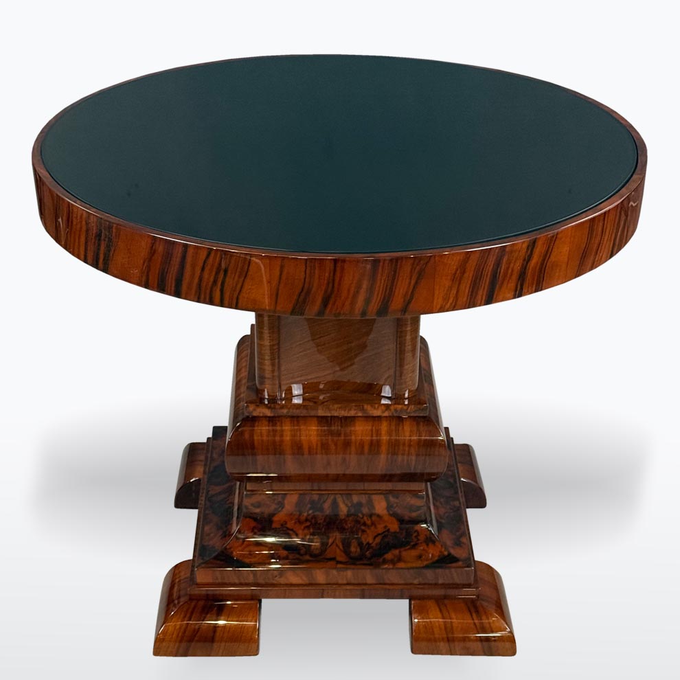 Kulatý luxusní stolek Art-Deco