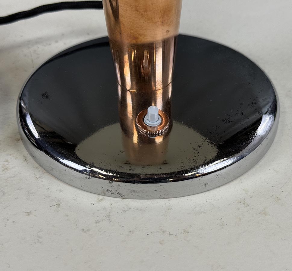 Měděná stolní lampička -detail2