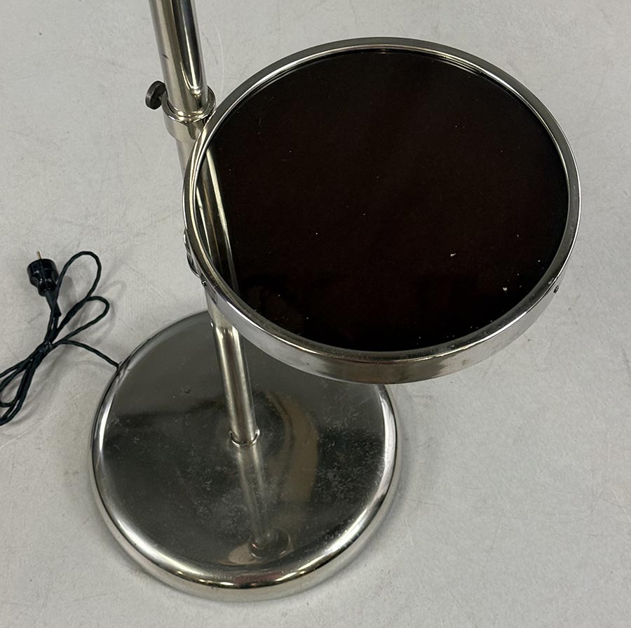 Stojací chromovaná lampa -detail-T 8746