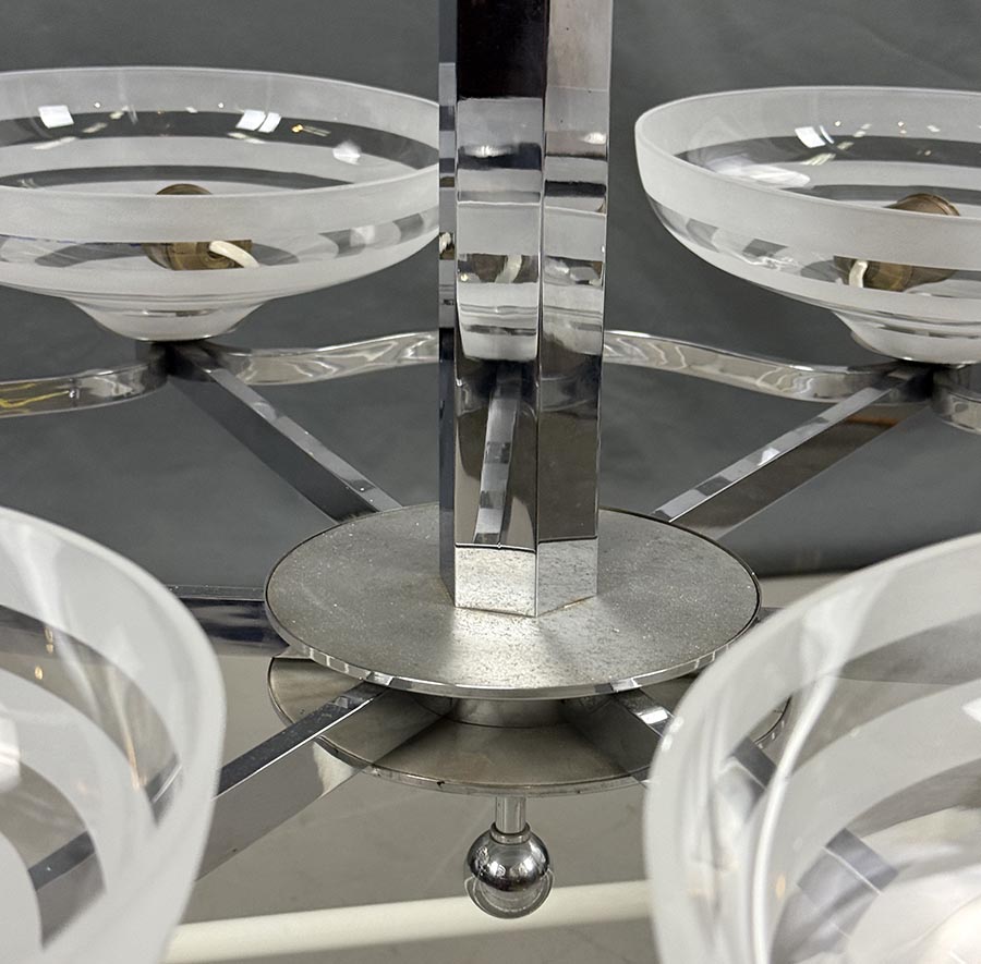 Chromový lustr Art-Deco-detail3- T 7917