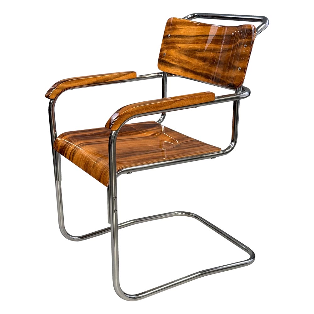 Chromove kreslo Slezak-Baťa-detail9