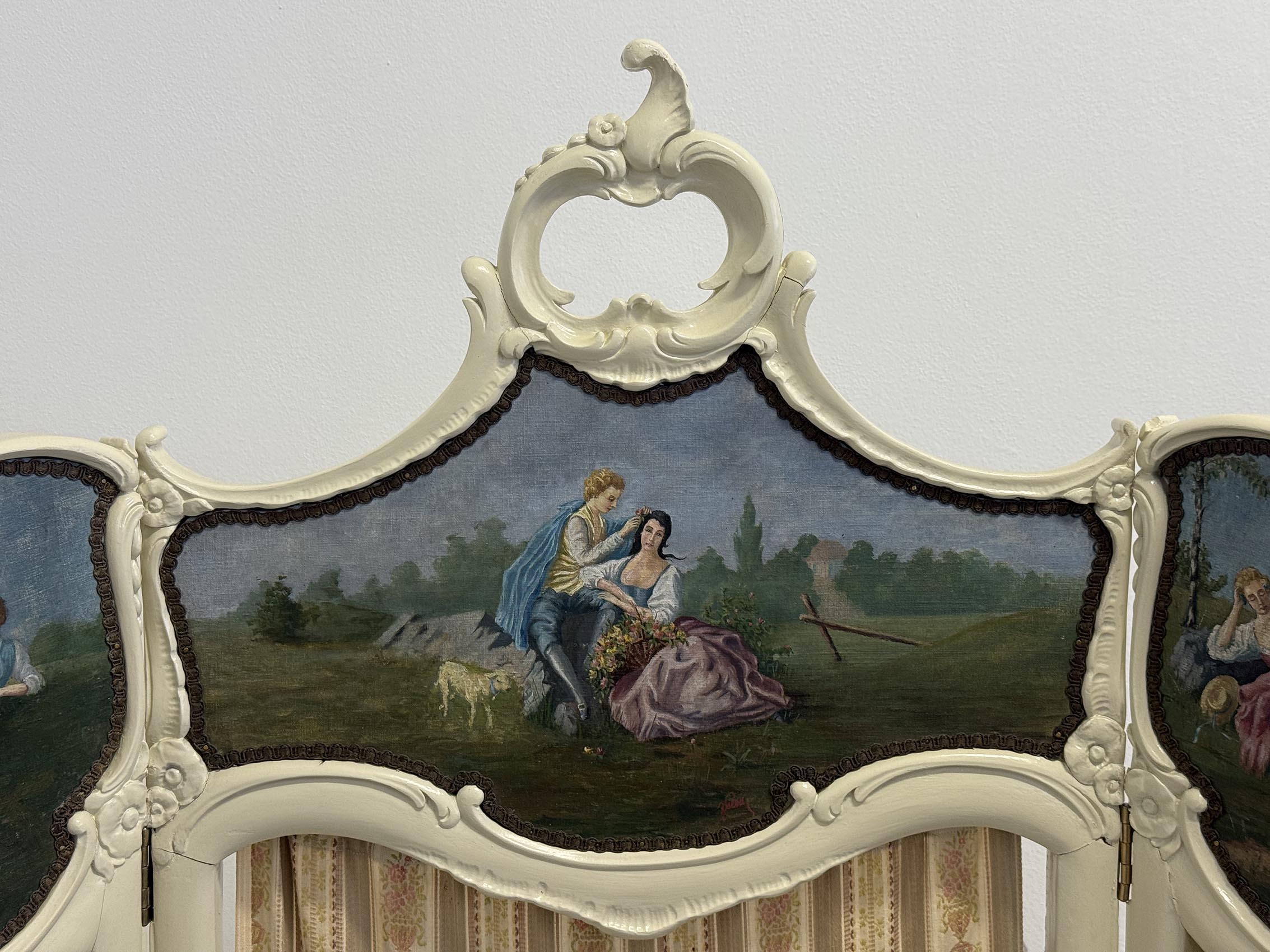 Malovaný paravan-detail